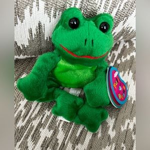 Avon Full O Beans TAD THE FROG- Vintage 1999 Plush Stuffy